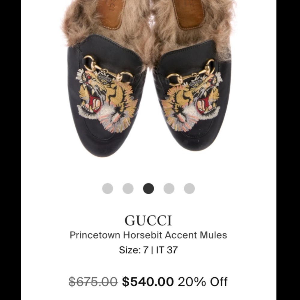 Gucci Princeton Tiger Fur Loafers - Picture 15 of 16